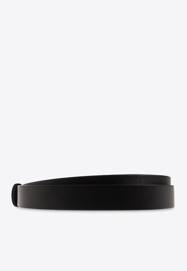 Knot Buckle Calf Leather Belt