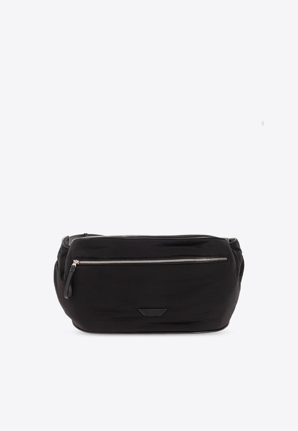 Oversized Logo Patch Belt Bag