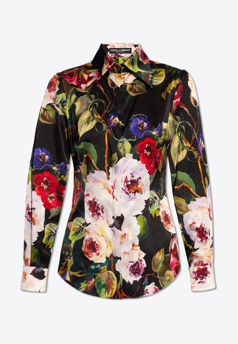 Rose Garden Silk Shirt