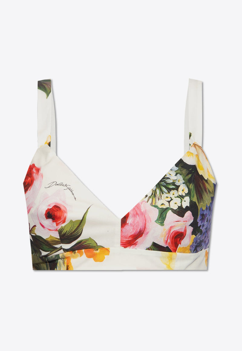 Garden Print Bralette Top