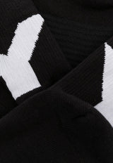 Intarsia Knit Logo Lo Socks