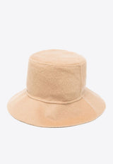 Wide-Brim Wool Bucket Hat