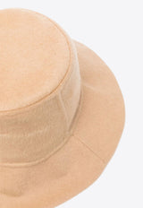 Wide-Brim Wool Bucket Hat