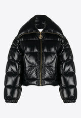 Shiny Cropped Puffer Jacket