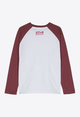 Girls Star Print Long-Sleeved T-shirt