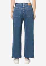 High-Waist Wide Jeans