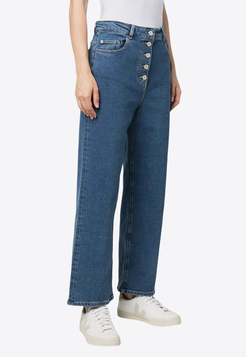 High-Waist Wide Jeans