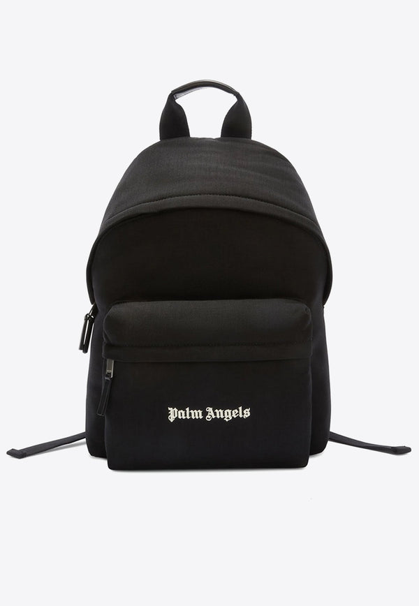 Logo Print Nylon Backpack