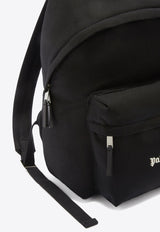 Logo Print Nylon Backpack