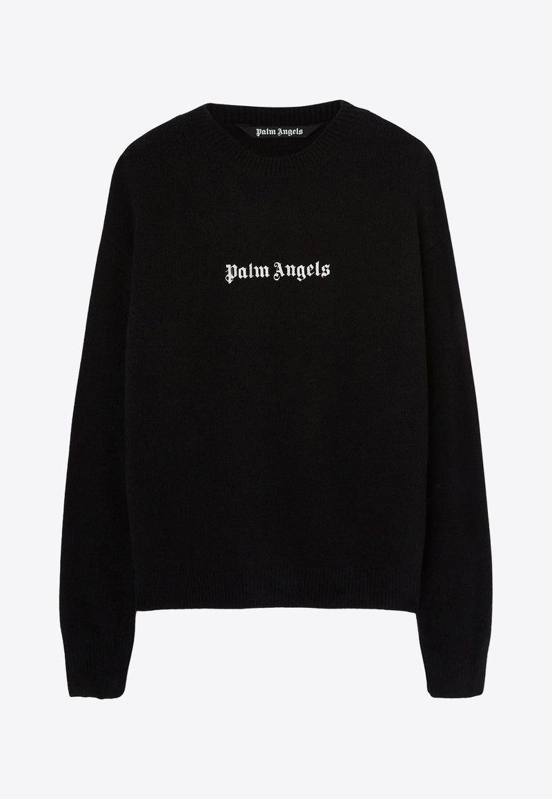 Logo Embroidered Crewneck Sweater