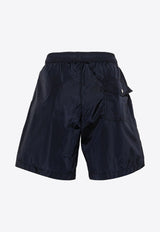 Logo Patch Tricolor Swim Shorts