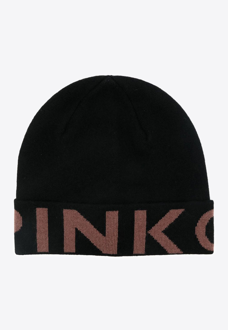 Logo Jacquard Turn-Up Beanie