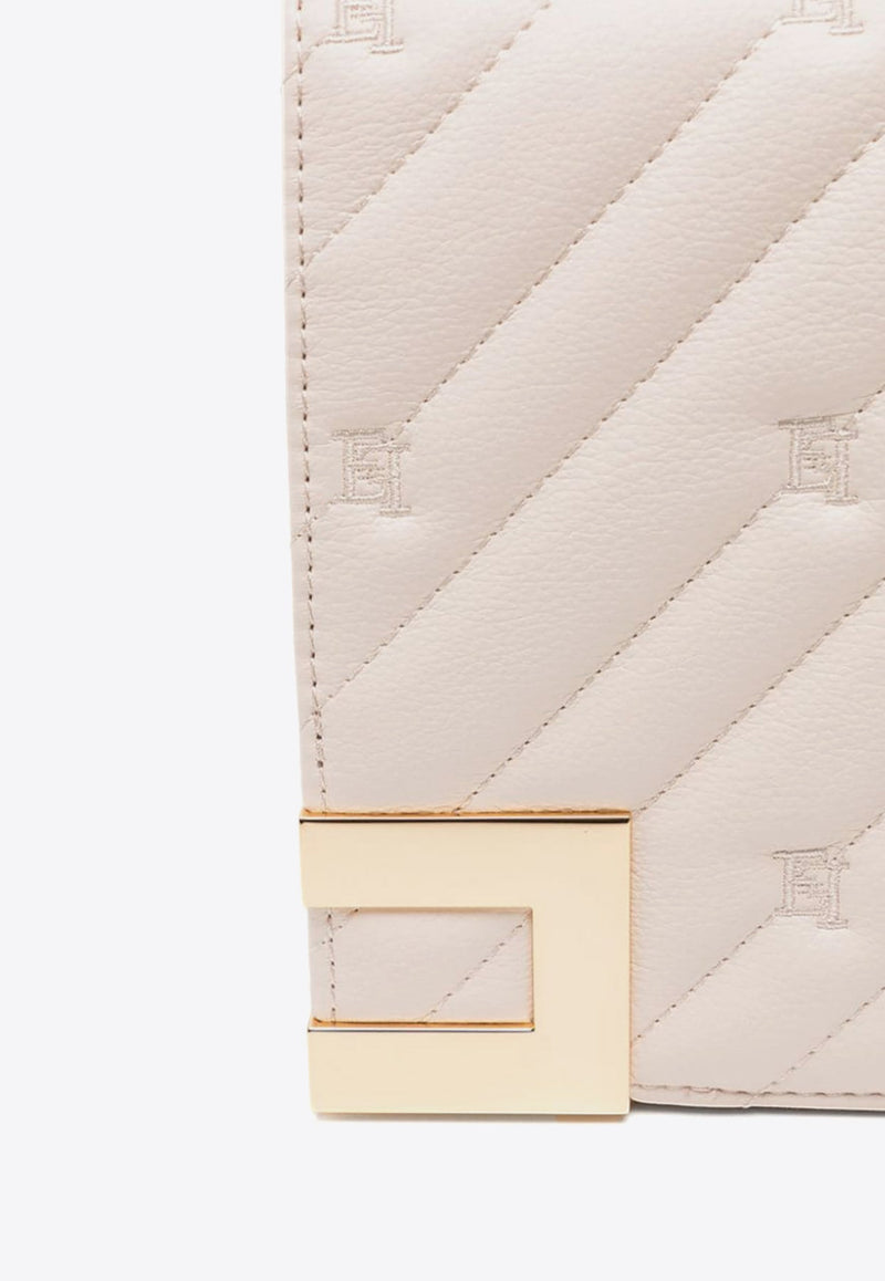 Large Logo Crossbody Bag in Quilted Leather