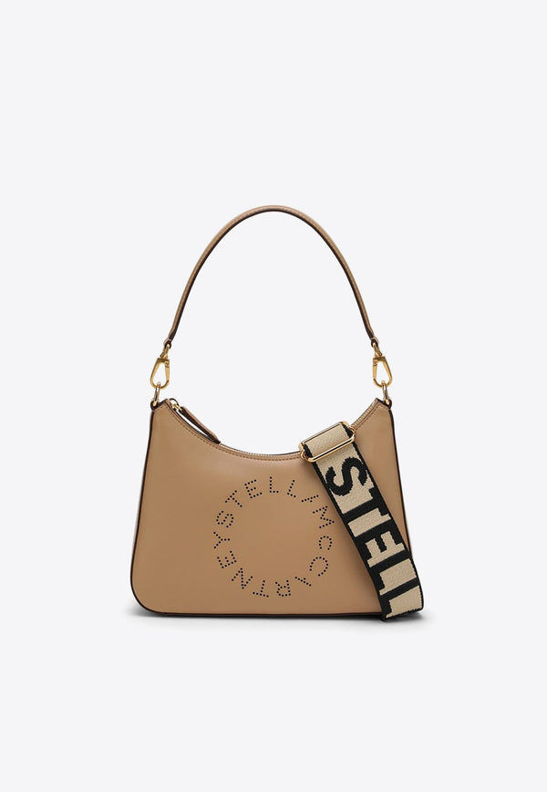 Small Logo Shoulder Bag in Faux Leather