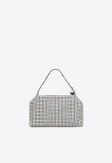 Falabella Crystal Mesh Logo-Charm Crossbody Bag