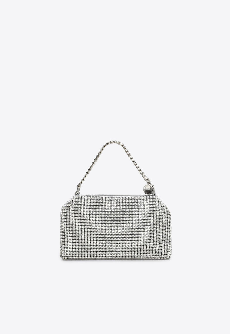 Falabella Crystal Mesh Logo-Charm Crossbody Bag