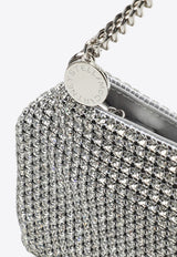 Falabella Crystal Mesh Logo-Charm Crossbody Bag