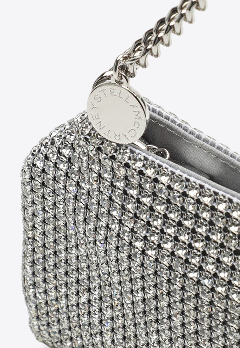 Falabella Crystal Mesh Logo-Charm Crossbody Bag