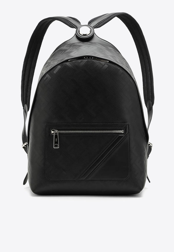Shadow Diagonal Leather Backpack
