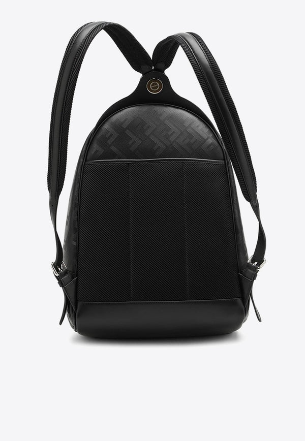 Shadow Diagonal Leather Backpack