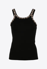 Crystal Embroidered Tank Top