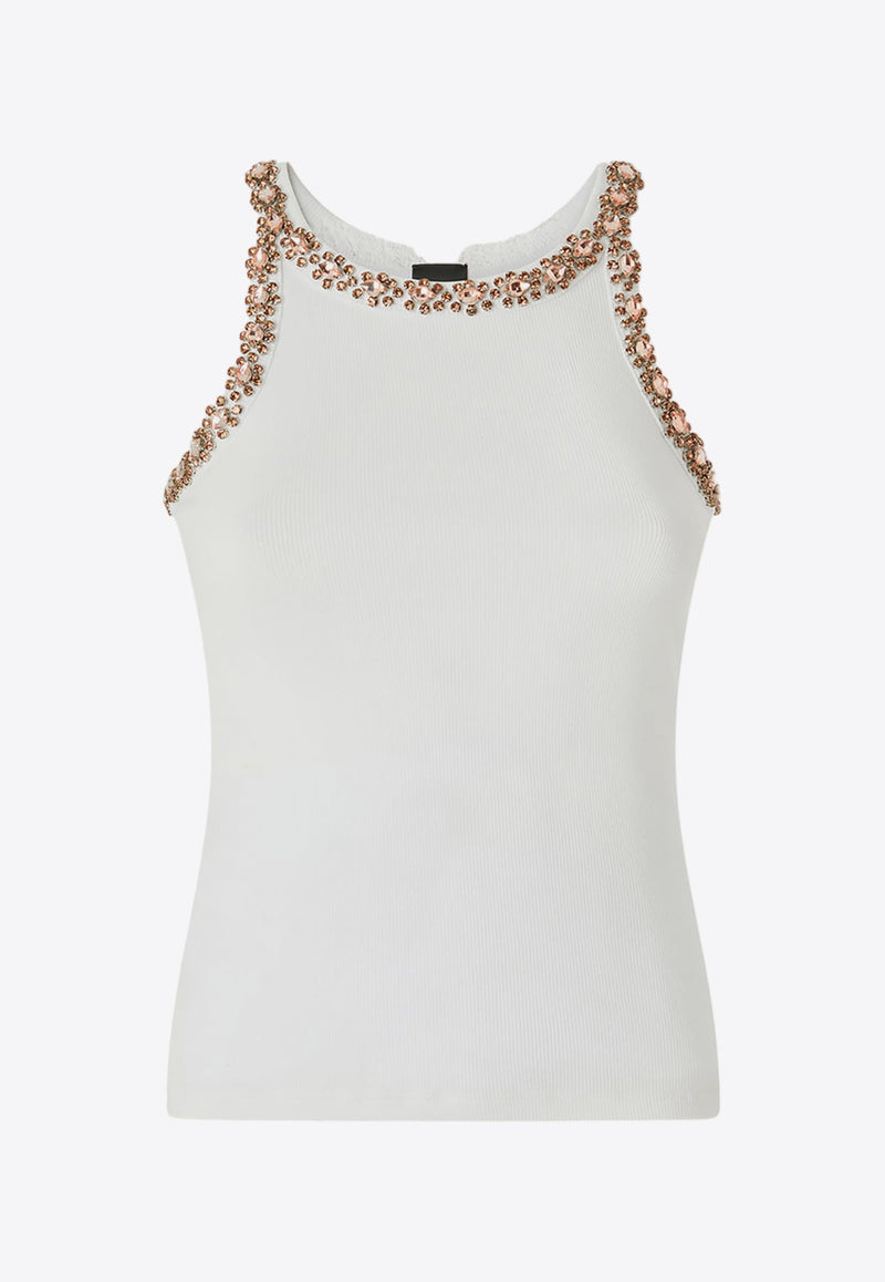 Crystal Embroidered Tank Top