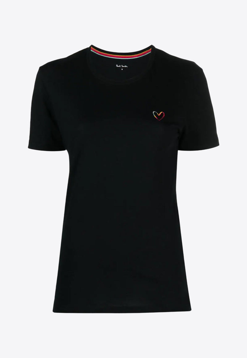 Swirl Heart Embroidered T-shirt