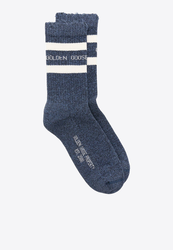 Jacquard Logo Ankle Socks