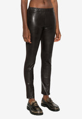 Maciock Paneled Leather Leggings