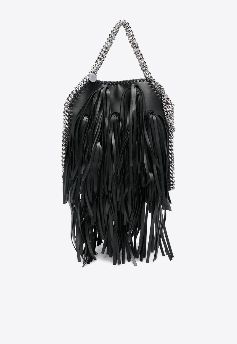 Mini Falabella Fringed Tote Bag in Faux Leather