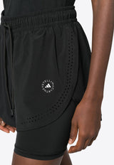 TruePurpose Layered Track Shorts