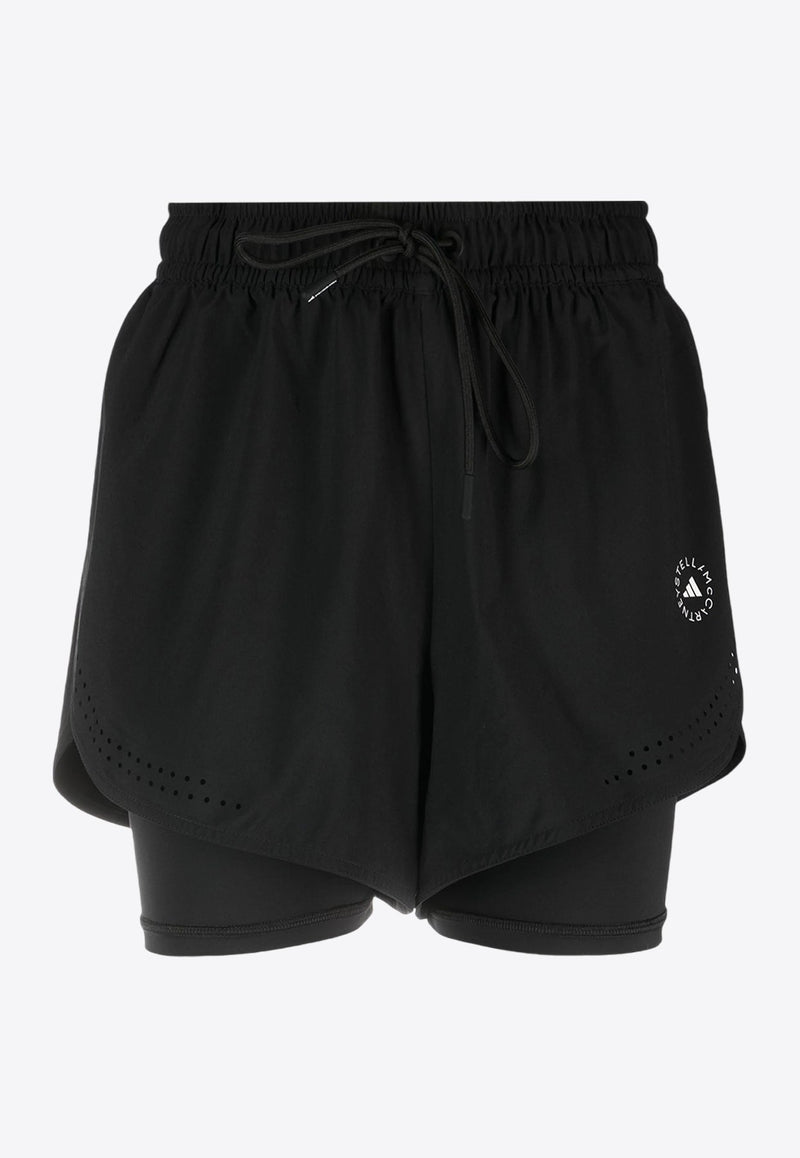 TruePurpose Layered Track Shorts