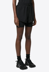 TruePurpose Layered Track Shorts