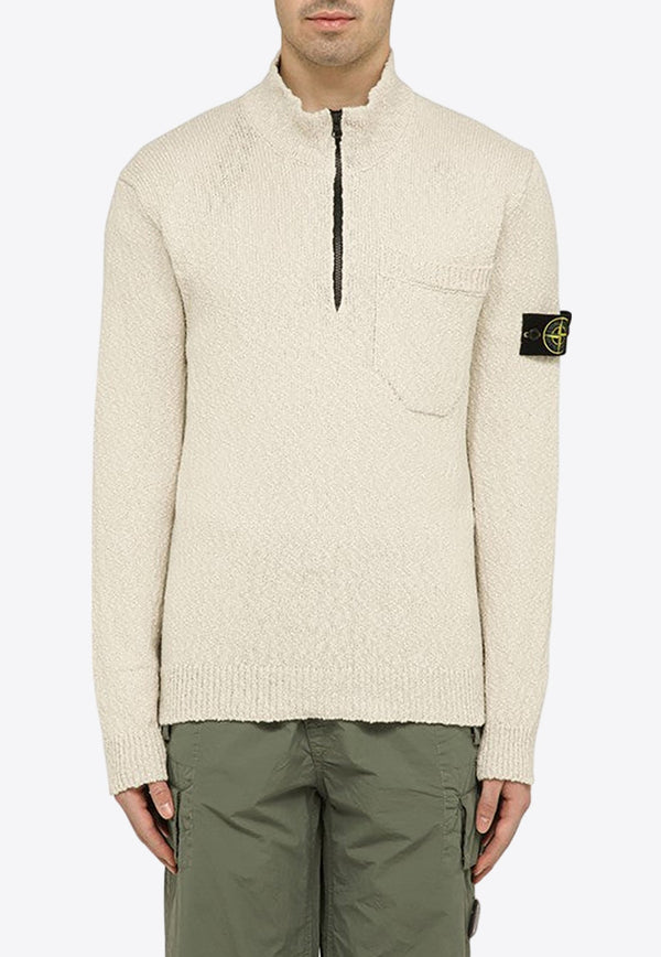 Turtleneck Half-Zip Sweater