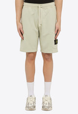 Logo Patch Drawstring Bermuda Shorts