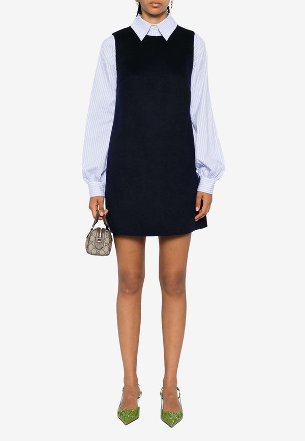 Leak Wool Mini Dress