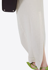 Logo Embroidered Maxi Skirt