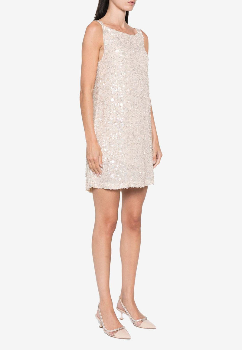 Galassia Sequin-Embellished Mini Dress