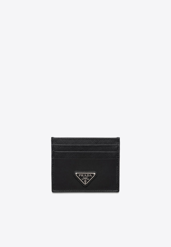 Triangle Logo Leather Cardholder