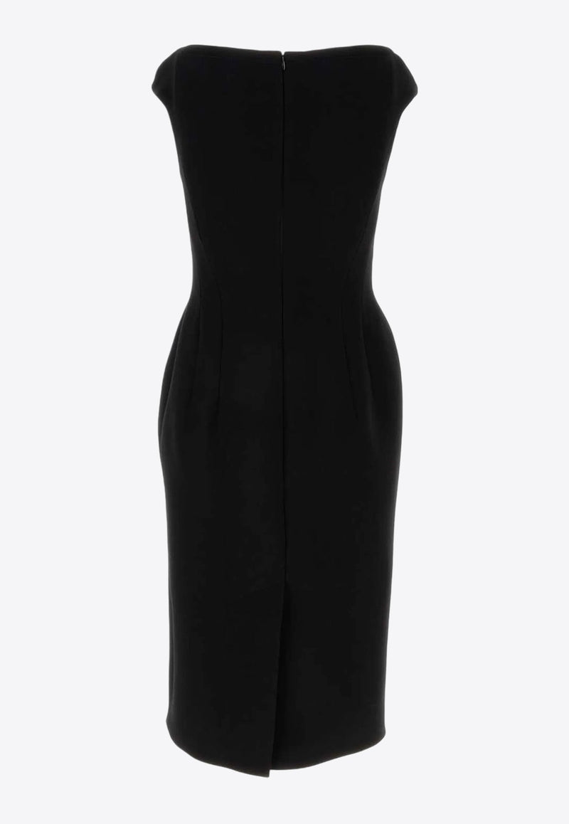 Classic Wool Knee-Length Dress