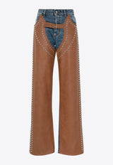 Denim Studded Chaps Jeans