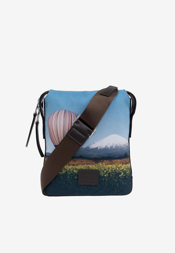 Balloon Mount Fuji Print Shoulder Bag