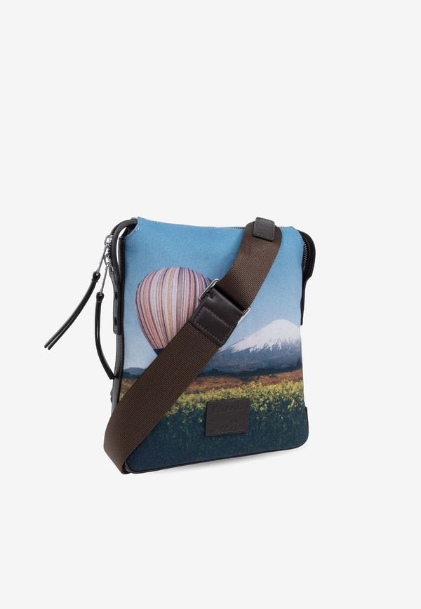 Balloon Mount Fuji Print Shoulder Bag