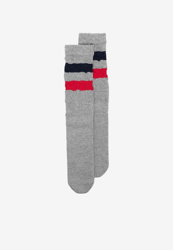 Striped Ribbed Socks