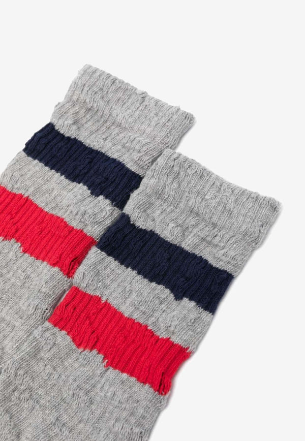 Striped Ribbed Socks