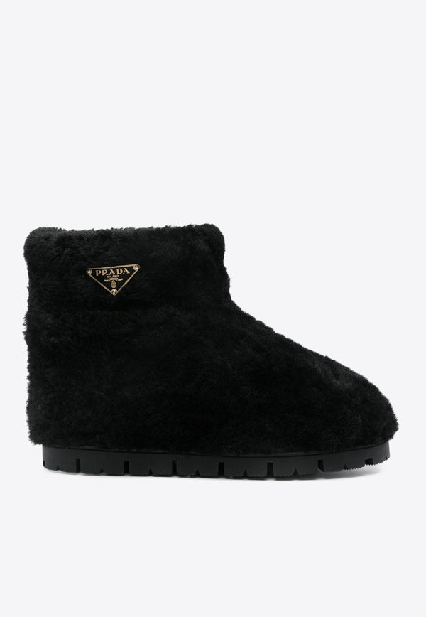 Faux-Shearling Snow Boots