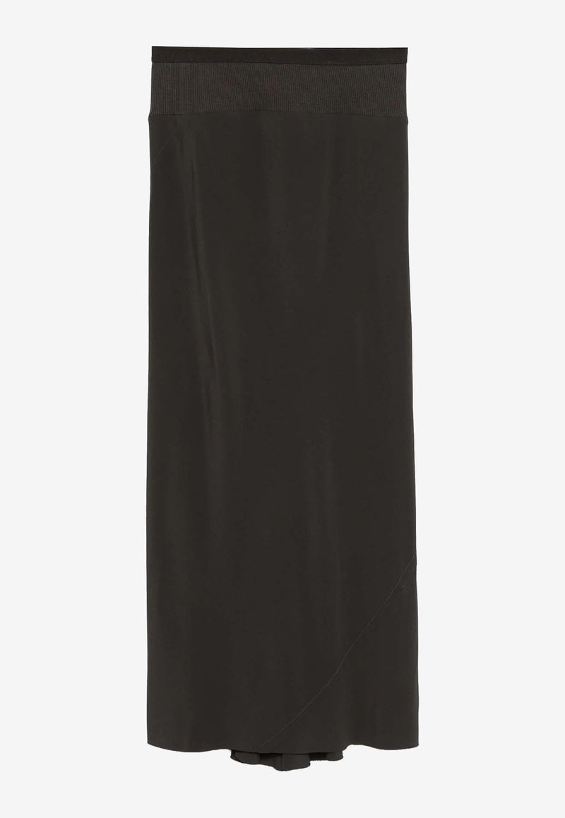 Calf Bias Midi Skirt