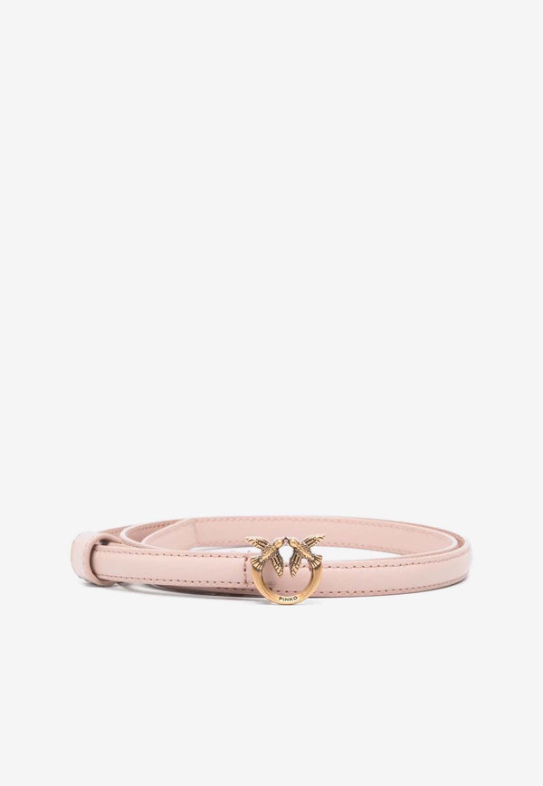 Love Birds Buckle Leather Belt