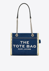 The Small Denim Chain Tote Bag