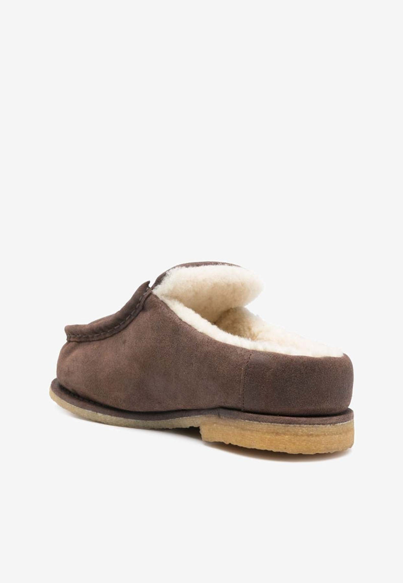 Suede Padded Slippers